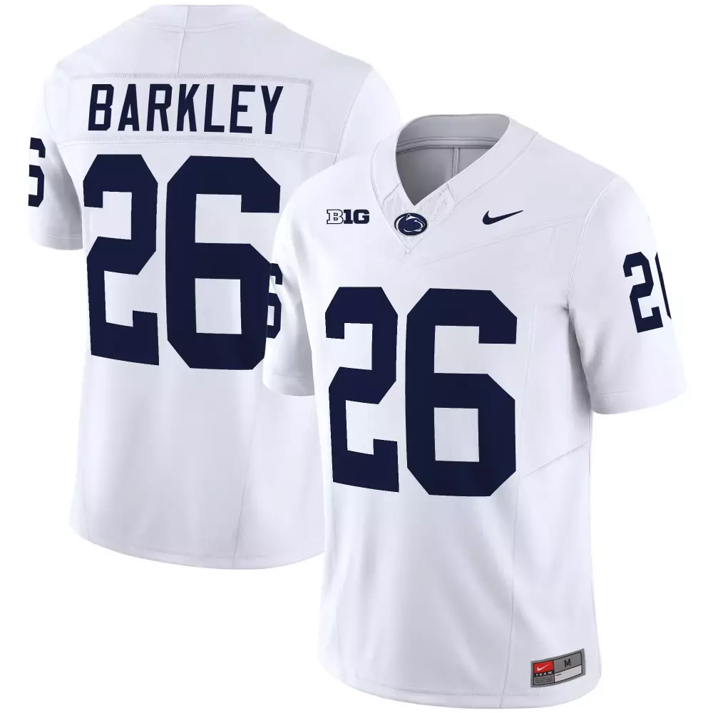 Saquon Barkley White Men's Penn State Nittany Lions Vapor Limited Jersey | All Stitched | 2023 Fan Gear | For Men, Women & Youth