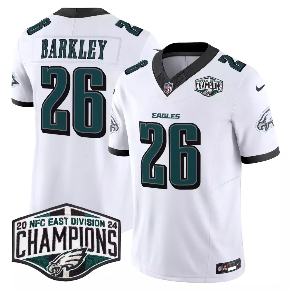 Saquon Barkley Philadelphia Eagles 2024 NFC East Champions Vapor Jersey | Limited Edition Stitched Design | Fan Gear for Men, Women & Youth