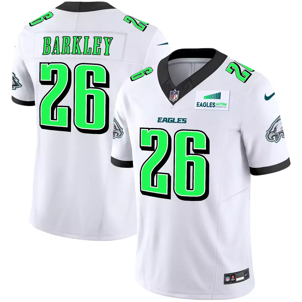 Saquon Barkley Philadelphia Eagles Autism Foundation Jersey | Vapor Limited Edition Stitched | Fan Gear for Men, Women & Youth