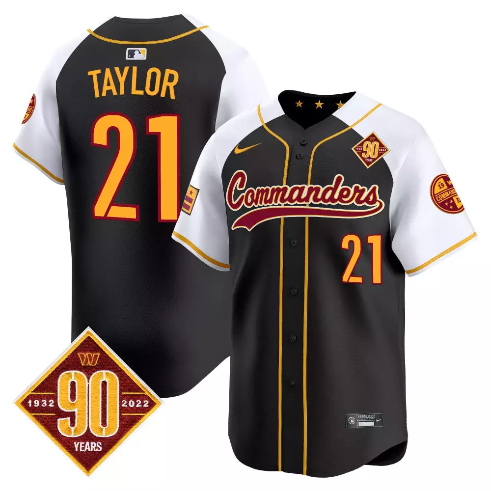 Sean Taylor 90th Anniversary Black Alternate Premier Limited Jersey | Vapor Fan Gear | For Men, Women & Youth