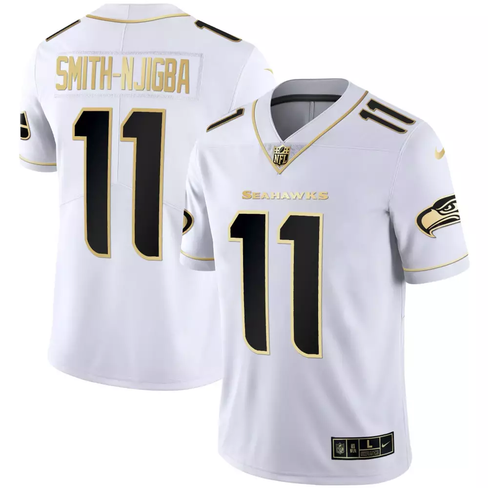 Smith Njigba Seattle Seahawks Gold Player Jersey | Stitched Fan Gear | For Men, Women & Youth