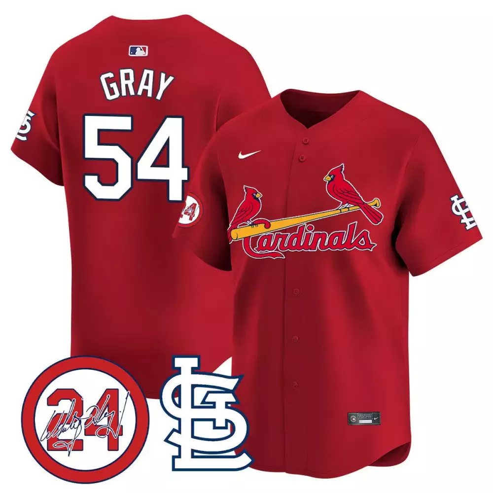 Sonny Gray Red Men's St Louis Cardinals Memorial Jersey | All Stitched | Limited Edition Fan Gear | For Men, Women & Youth