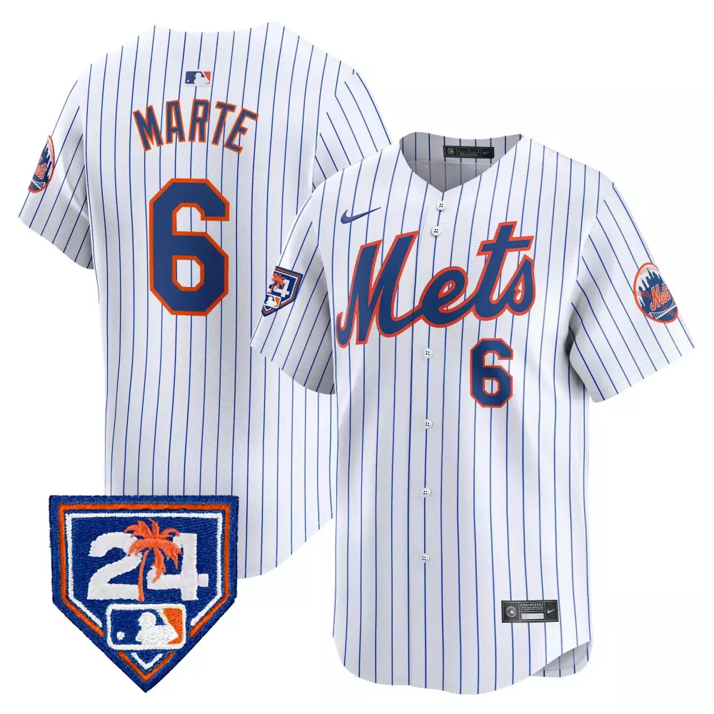 Starling Marte New York Mets 2024 Spring Training Limited Jersey V2 | Vapor Premier Stitched | For Men, Women & Youth