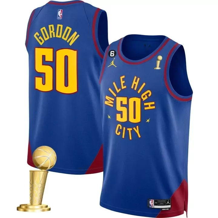 Statement Edition Aaron Gordon Denver Nuggets Champions Patch Jersey | Mile High | All Stitched Fan Gear for Men, Women & Youth