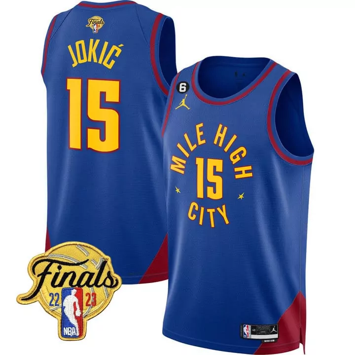 Nikola Jokic Denver Nuggets 2023 Statement Edition Jersey | NBA Finals Patch | All Stitched Fan Gear | For Men, Women & Youth