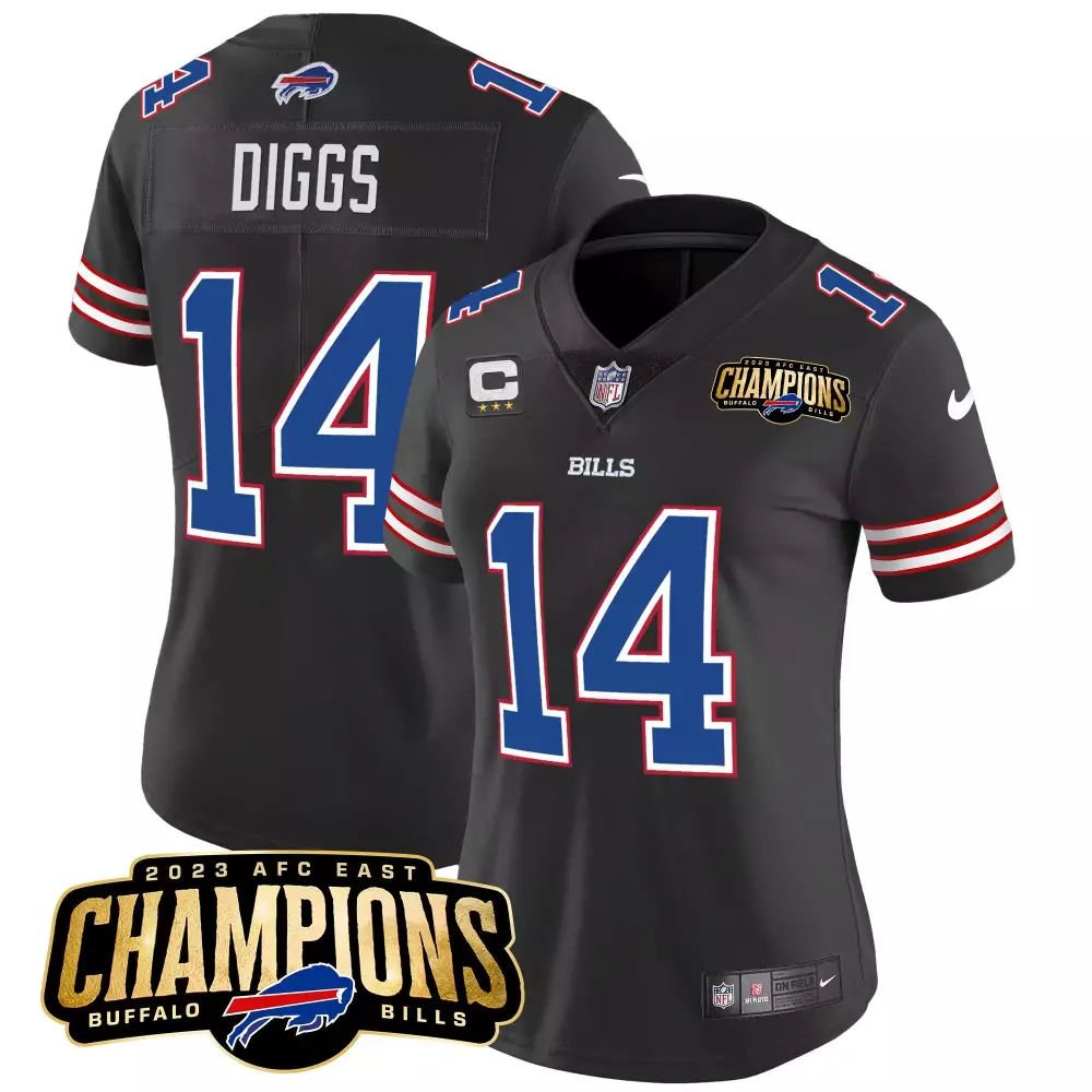 Stefon Diggs Buffalo Bills 2023 AFC East Champions Women's Vapor Jersey | Stitched Design | Fan Gear for Women