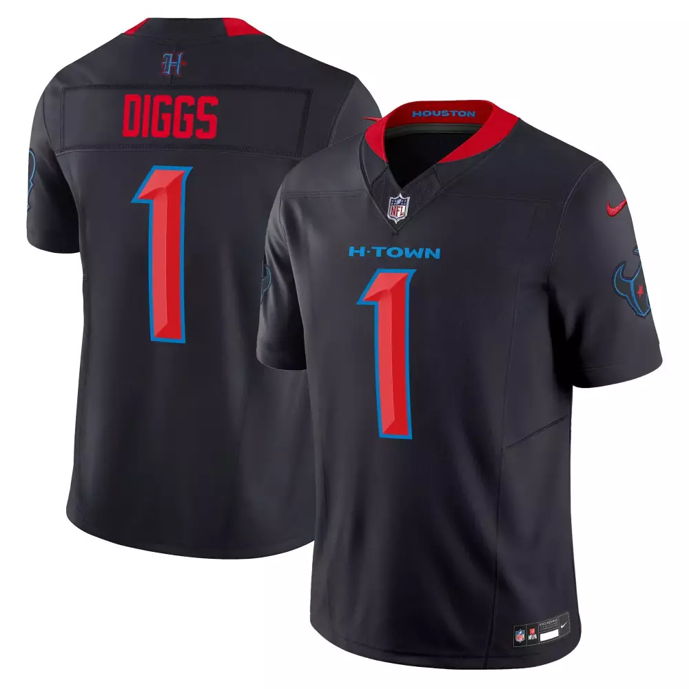 Stefon Diggs Houston Texans 2024 Navy Limited Men's Vapor Limited Jersey | Stitched | Fan Gear for Men