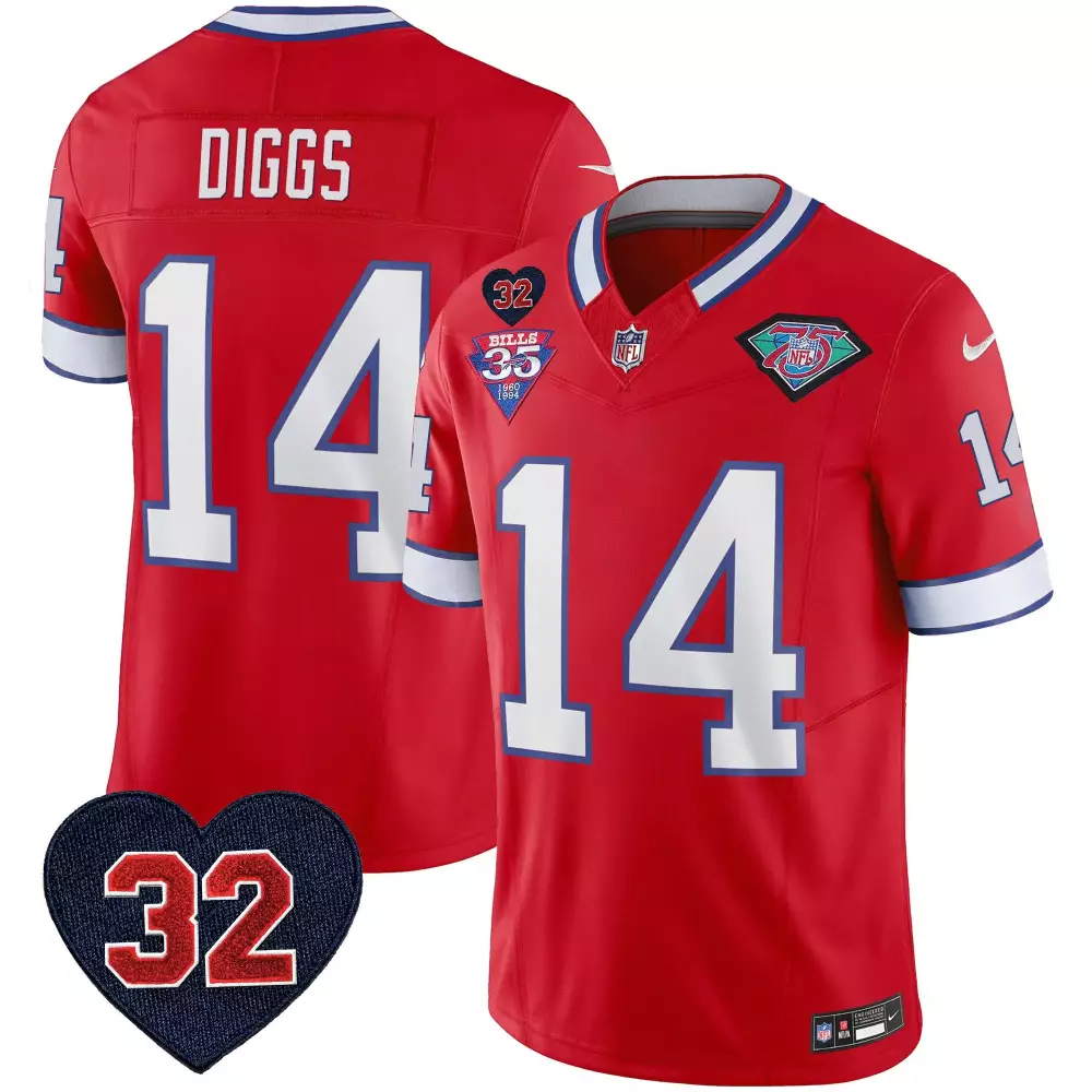Stefon Diggs Buffalo Bills 1994 Throwback Vapor Jersey | Red | Limited Edition for Men, Women & Youth