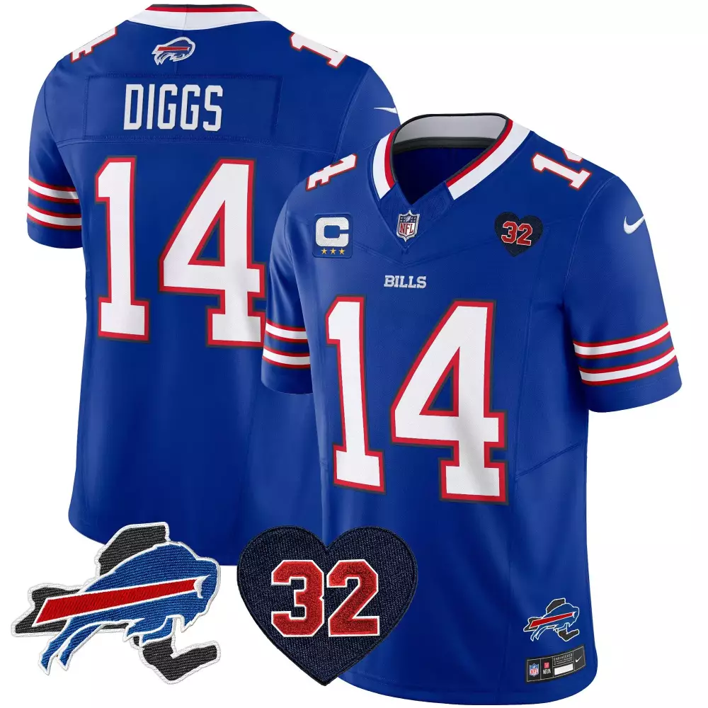 Stefon Diggs Buffalo Bills Royal Men's Jersey | OJ Simpson Patch | Limited Edition Fan Gear for Men, Women & Youth