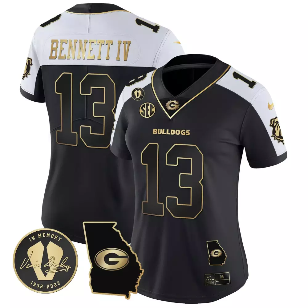 Stetson Bennett Georgia Bulldogs 2023 Vapor Jersey | Stitched Georgia Map Design | Limited Edition Fan Gear for Women & Youth