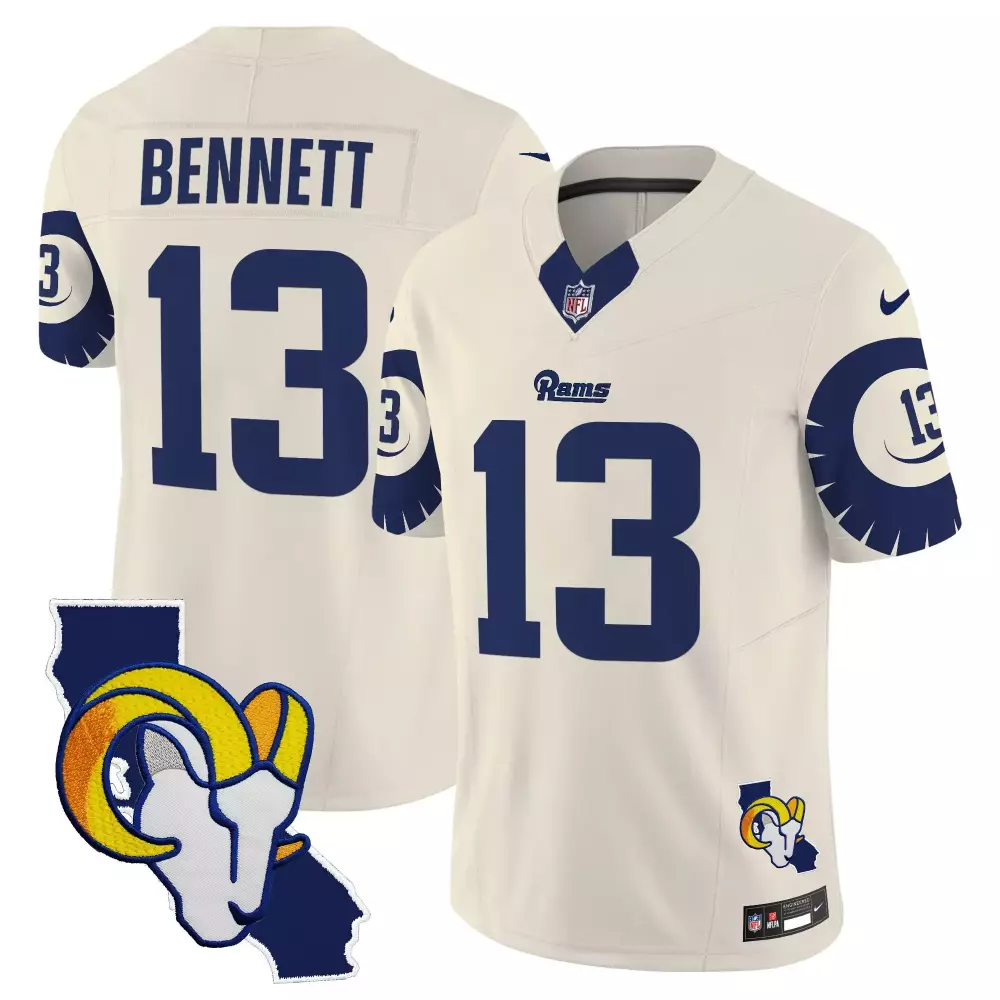 Stetson Bennett Bone Men's Los Angeles Rams Special Vapor Limited Jersey V2 | All Stitched | Limited Edition Fan Gear | For Men, Women & Youth