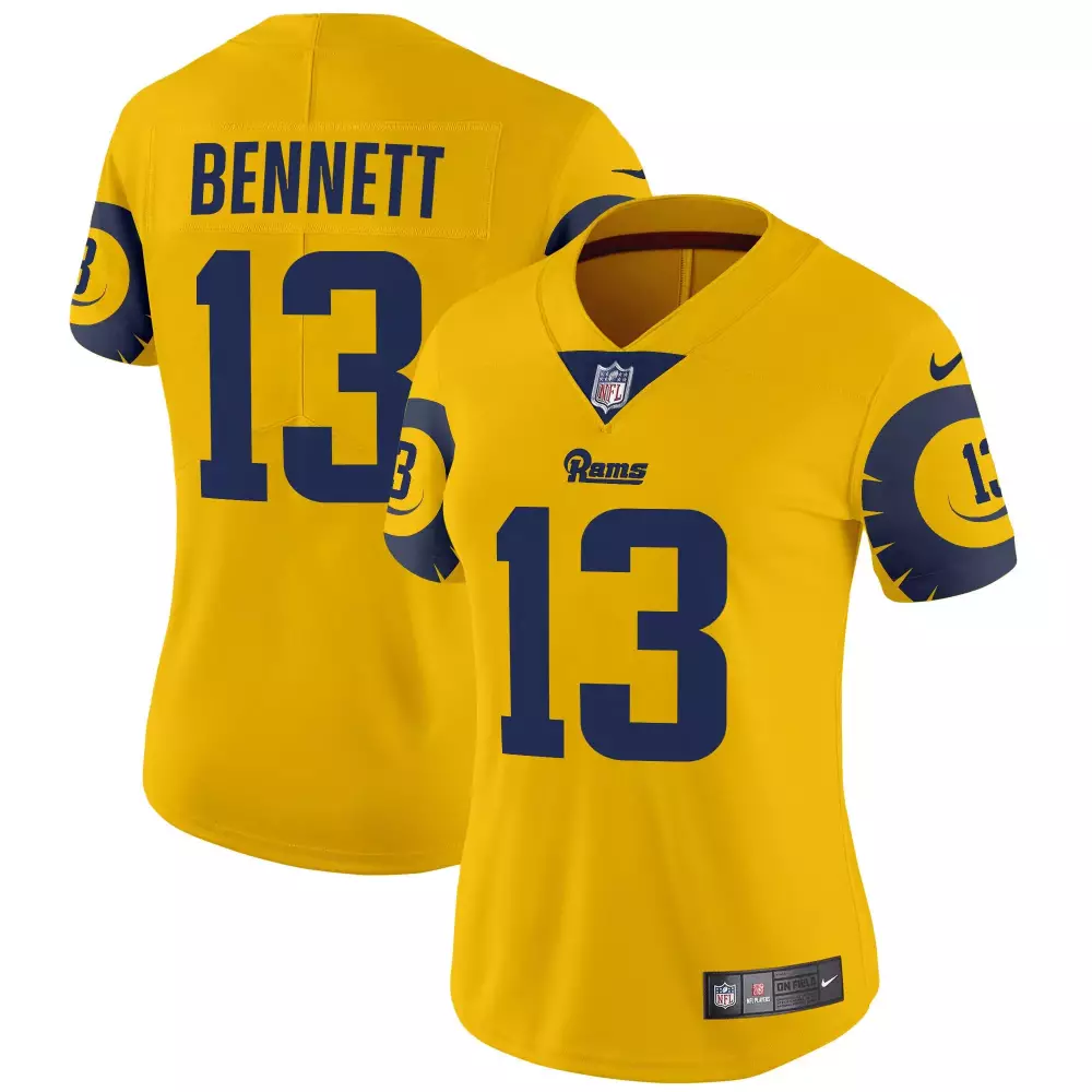 Stetson Bennett Gold Women's Los Angeles Rams Special Vapor Limited Jersey | All Stitched | Limited Edition Fan Gear | For Women, Men & Youth