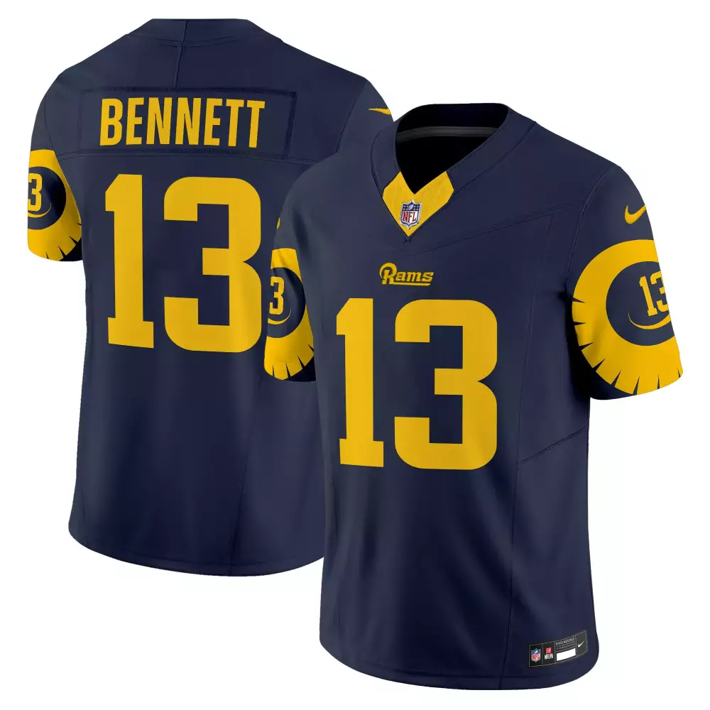 Stetson Bennett Navy Men's Los Angeles Rams Special Vapor Limited Jersey | All Stitched | Limited Edition Fan Gear | For Men, Women & Youth