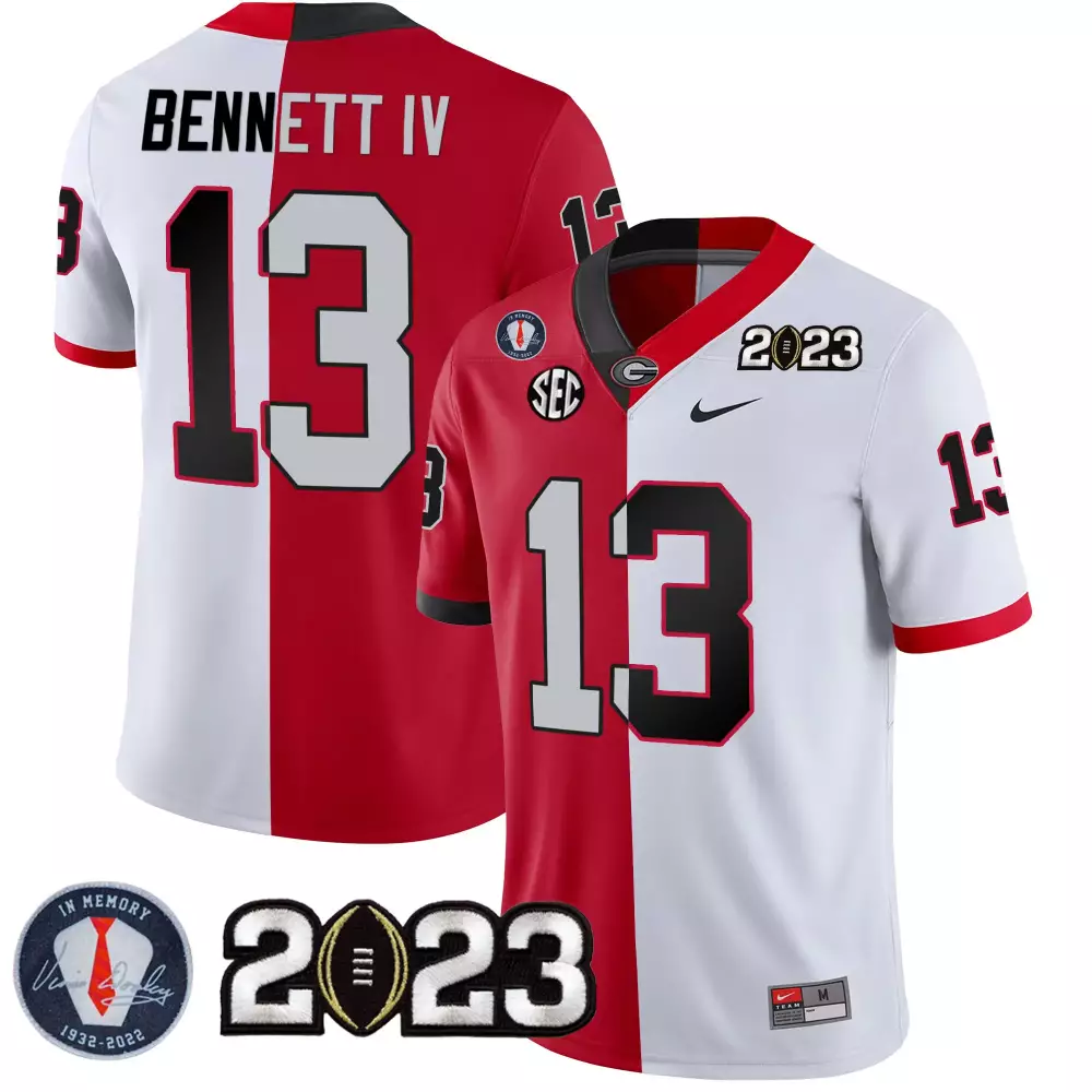 Stetson Bennett 2023 Georgia Bulldogs Champions Gold Jersey | Stitched Fan Gear | Perfect for Men, Women & Youth