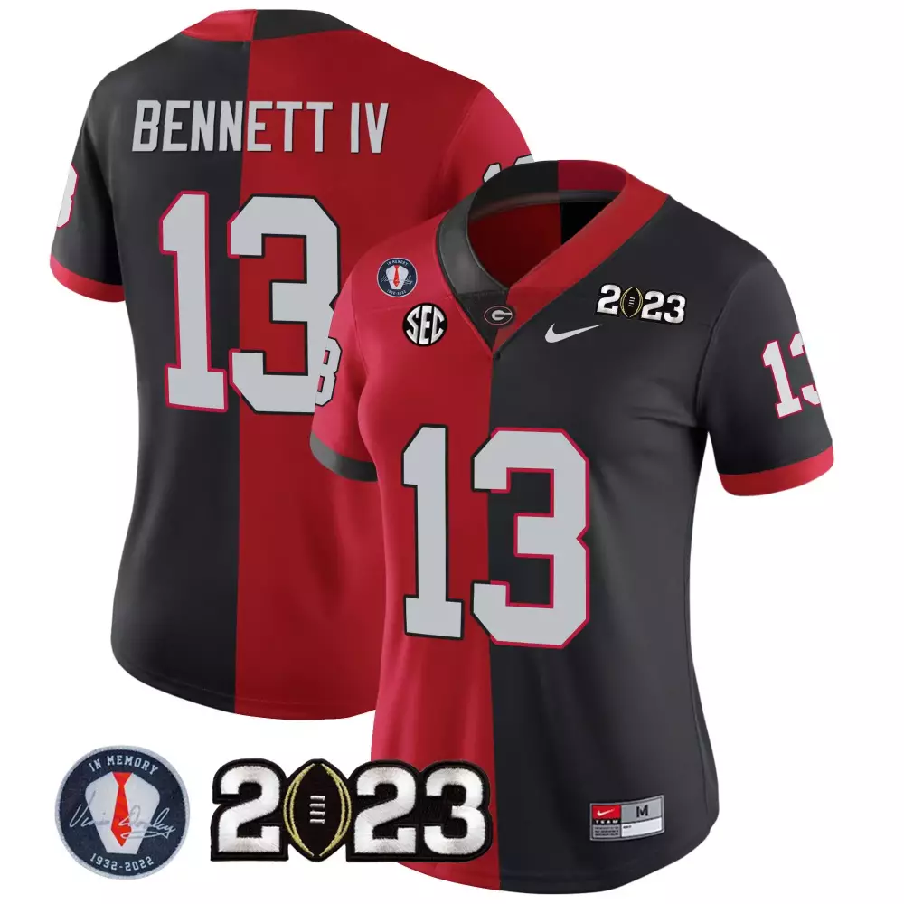 Stetson Bennett Youth Georgia Bulldogs Black & Red Vapor Jersey | Georgia Map Design | Stitched Fan Gear for Game Day