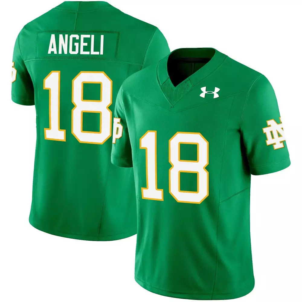 Steve Angeli Kelly Green Notre Dame Fighting Irish Vapor Limited Jersey | All Stitched | For Men, Women & Youth