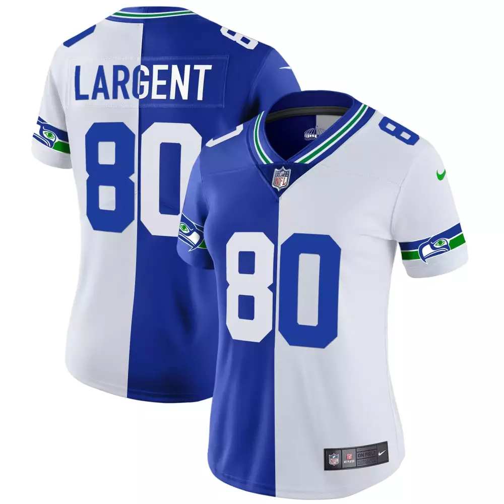 Steve Largent Seattle Seahawks Split Women's Throwback Gold Jersey | All Stitched | Fan Gear for Women, Men & Youth