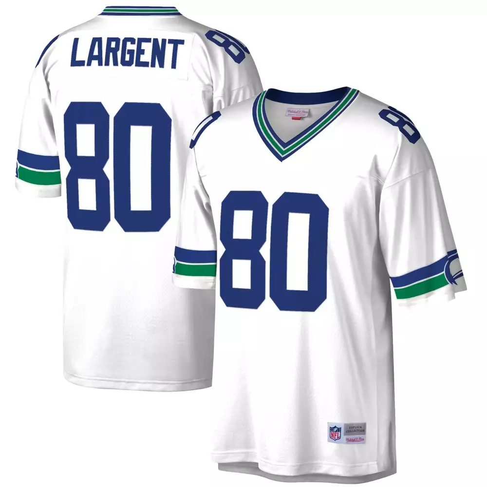Steve Largent Seattle Seahawks Big Tall 1985 Retired Jersey V2 | All Stitched | For Men, Women & Youth