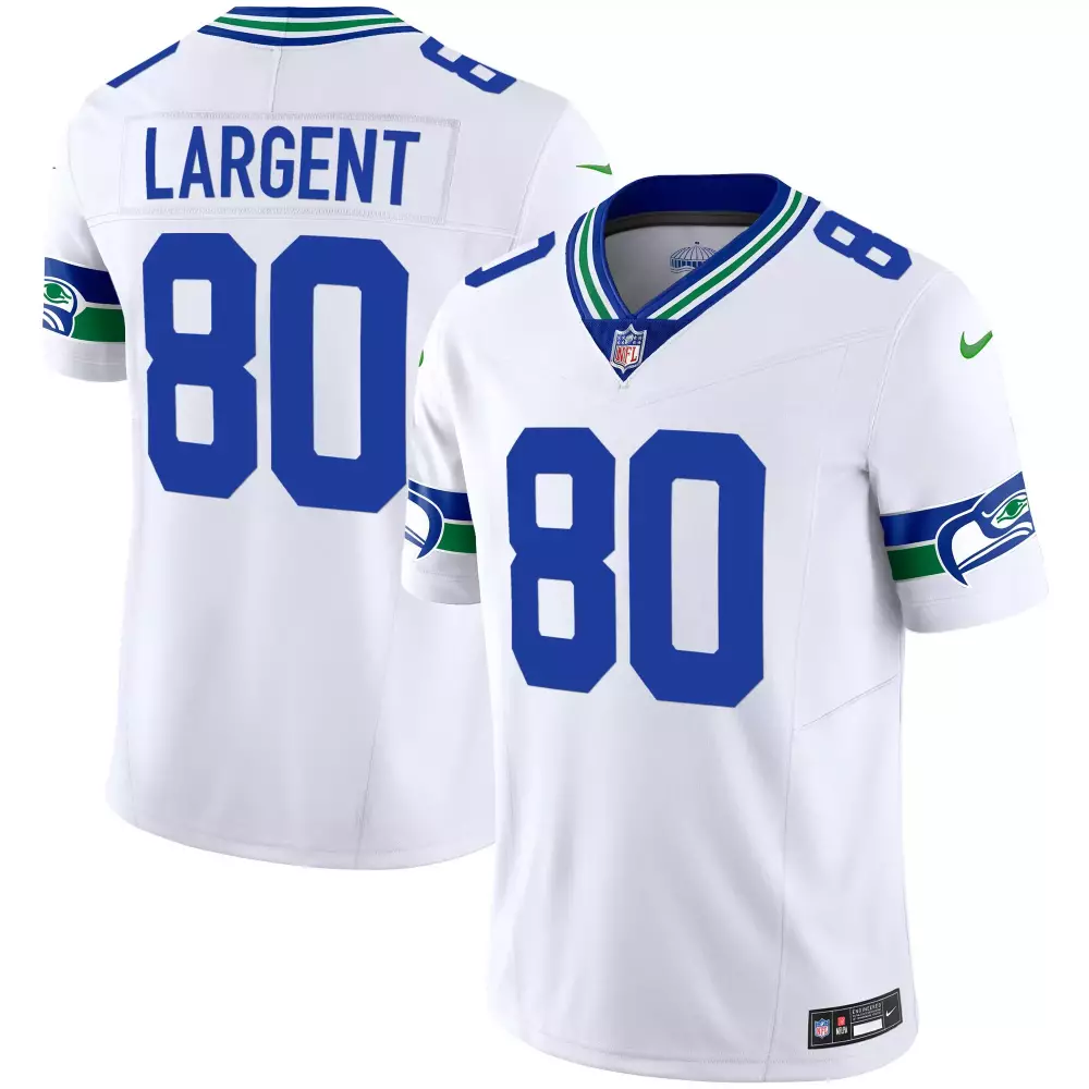 Steve Largent Seattle Seahawks Throwback Gold Vapor Limited Jersey V2 | All Stitched | For Men, Women & Youth