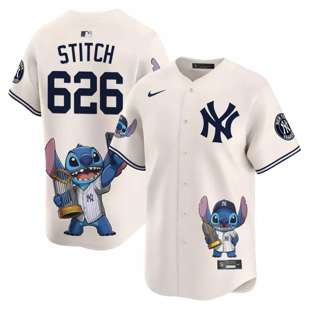 Stitch Yankees Cream Vapor Premier Jersey | Limited Edition Fan Gear for Men, Women & Youth