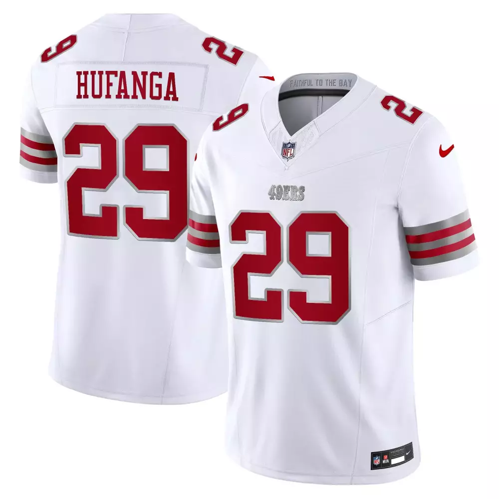 Talanoa Hufanga Men's 49ers 2024 Winter Warrior Vapor Limited Jersey | Stitched Fan Gear | For Men, Women & Youth
