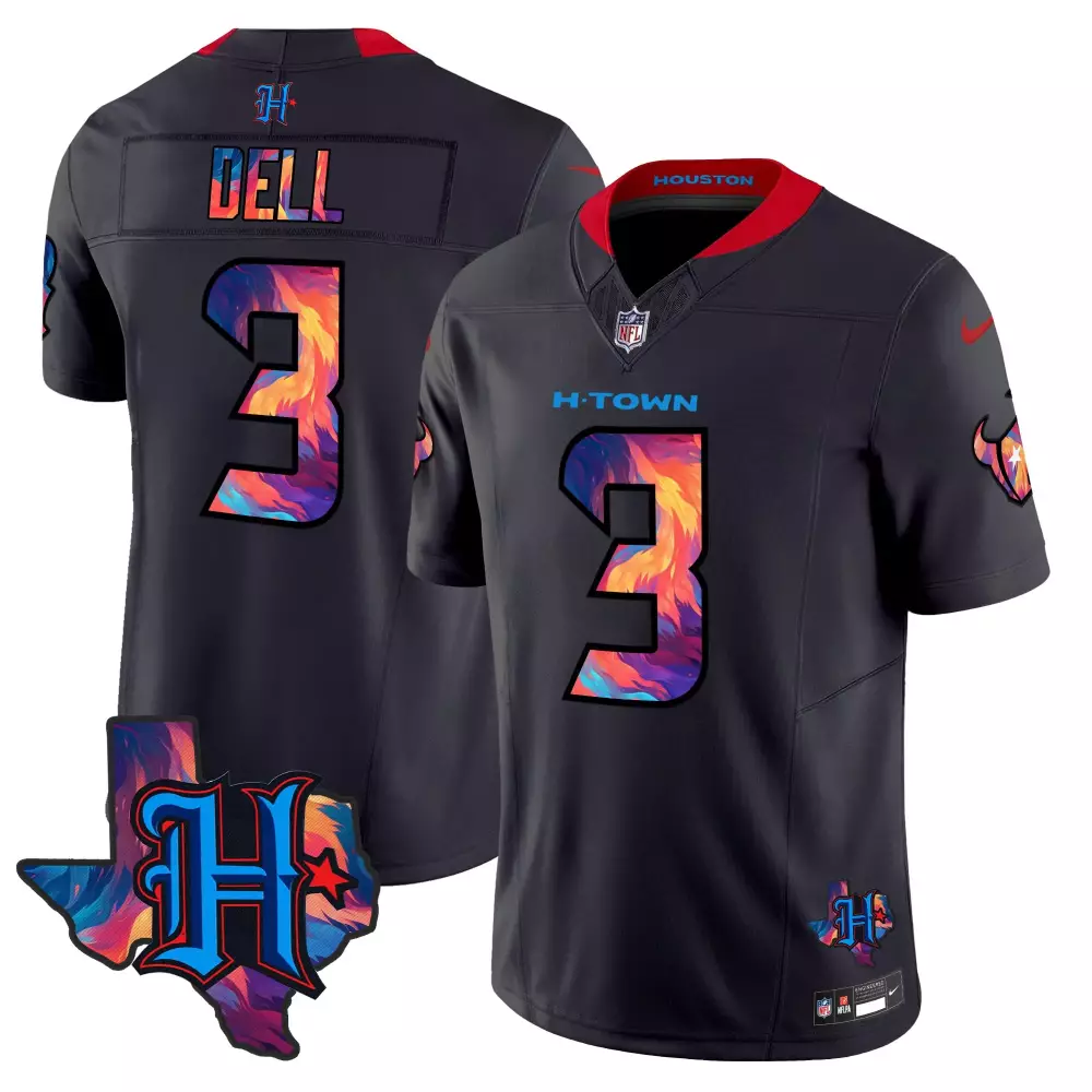 Tank Dell Houston Texans 2024 Navy Limited Men's Jersey | Special Vapor Limited Edition | All Stitched Fan Gear | For Men, Women & Youth