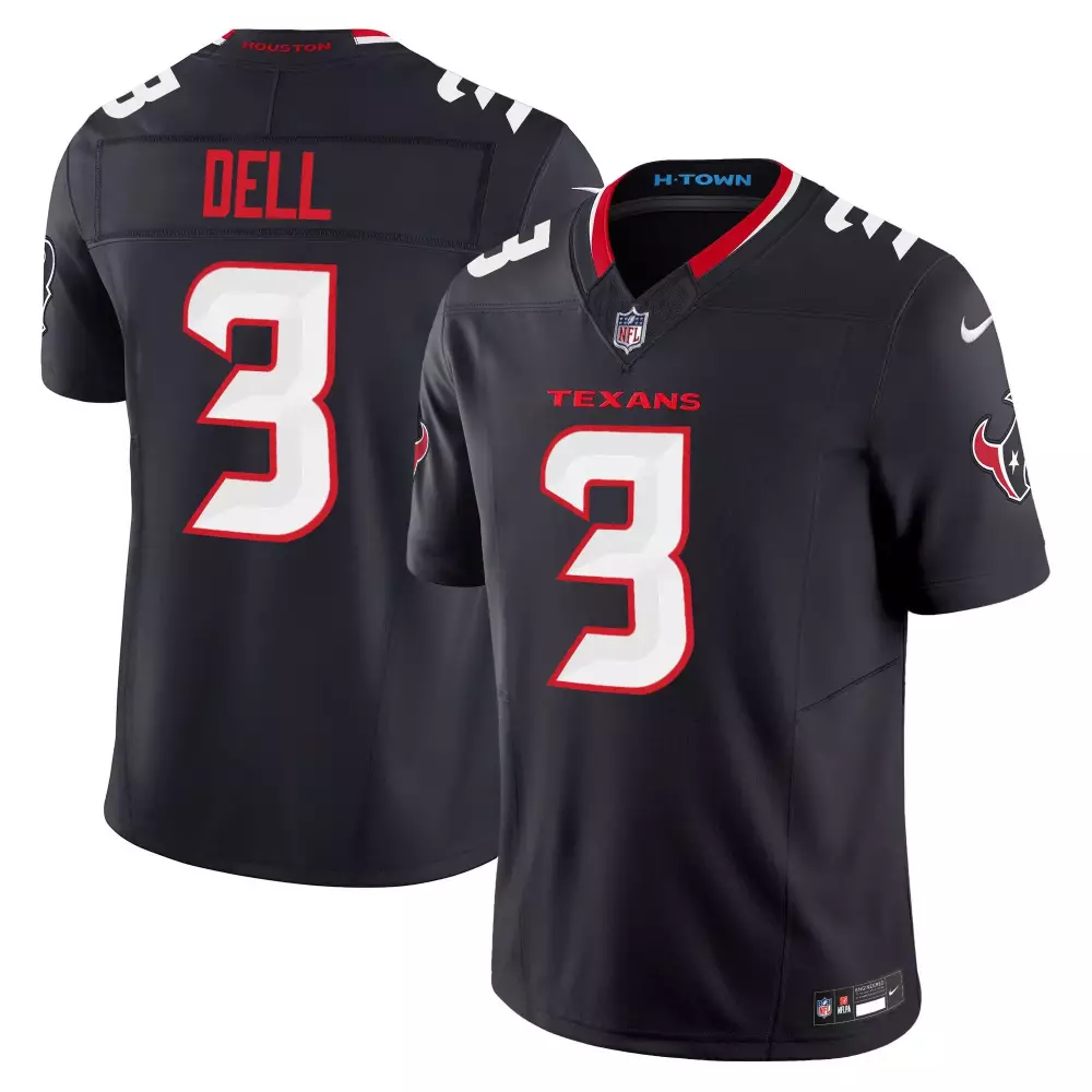 Tank Dell Houston Texans 2024 Navy Vapor Limited Jersey | All Stitched Fan Gear | For Men, Women & Youth