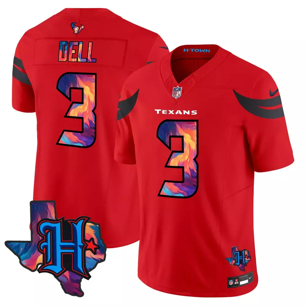 Tank Dell Houston Texans 2024 Red Special Vapor Limited Jersey | Men's All Stitched | For Men, Women & Youth