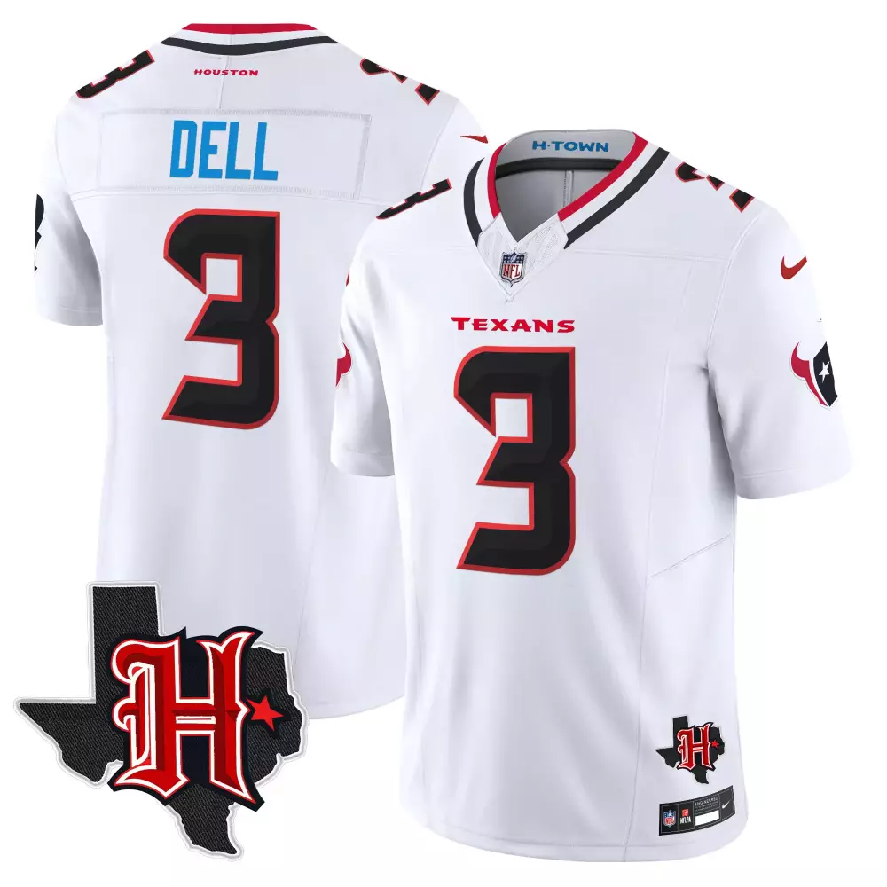 Tank Dell Houston Texans 2024 Texas Patch Vapor Limited Jersey V5 | Stitched Fan Gear | For Men, Women & Youth