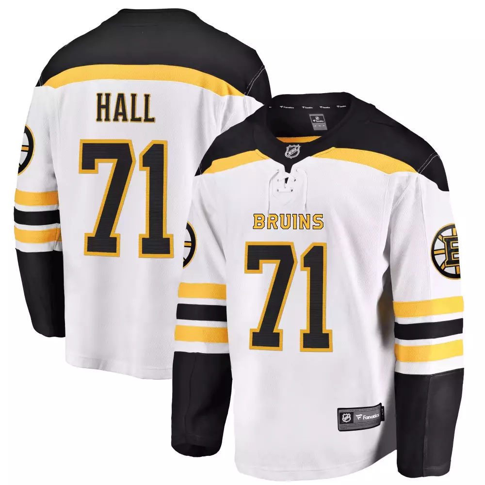Taylor Hall Boston Bruins White Breakaway Jersey | All Stitched Fan Gear | For Men, Women & Youth