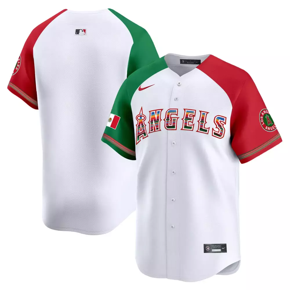Team Cream Los Angeles Angels Mexico Vapor Premier Limited Stitched Jersey | Fan Gear for Men, Women & Youth