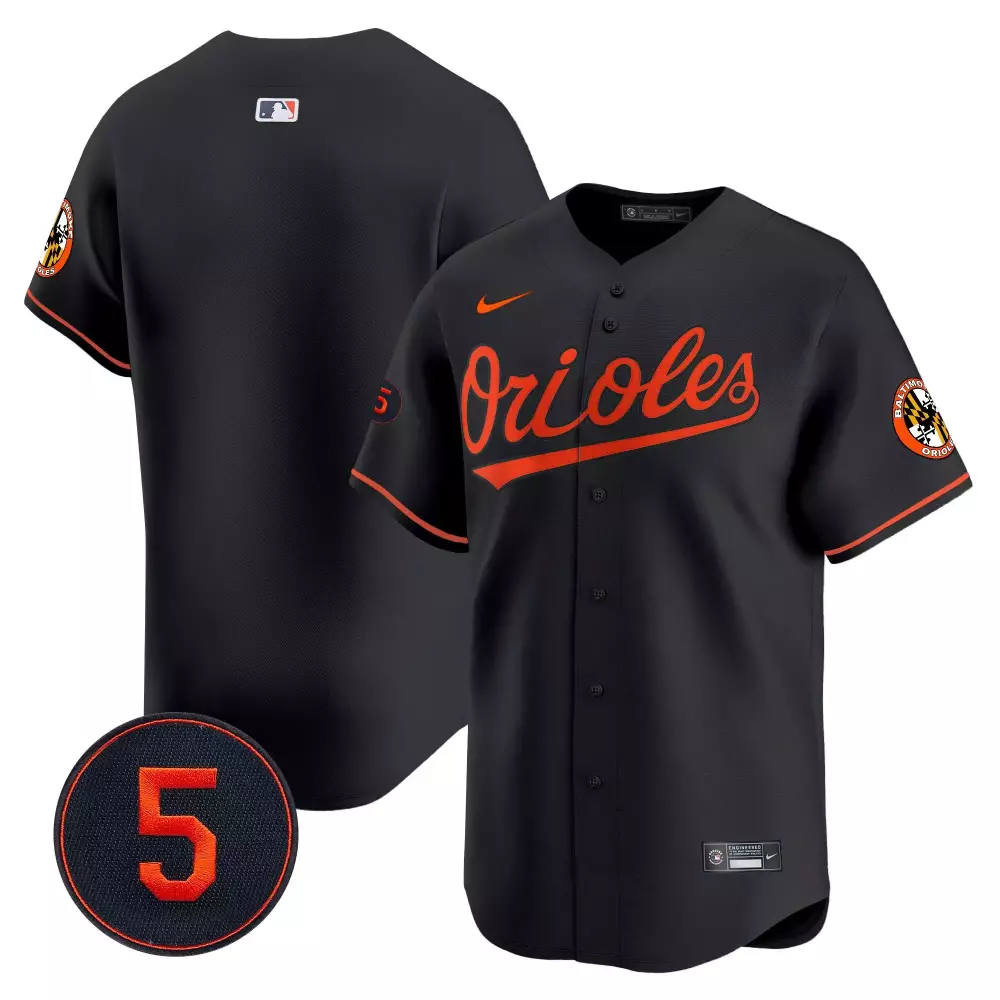 Robinson Baltimore Orioles Black Vapor Premier Limited Jersey V2 | Stitched Fan Gear | For Men, Women & Youth