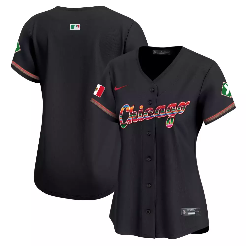 Chicago White Sox Mexico Vapor Premier Limited Jersey V3 | Women's Black Style | All Stitched | Fan Gear for Men, Women & Youth