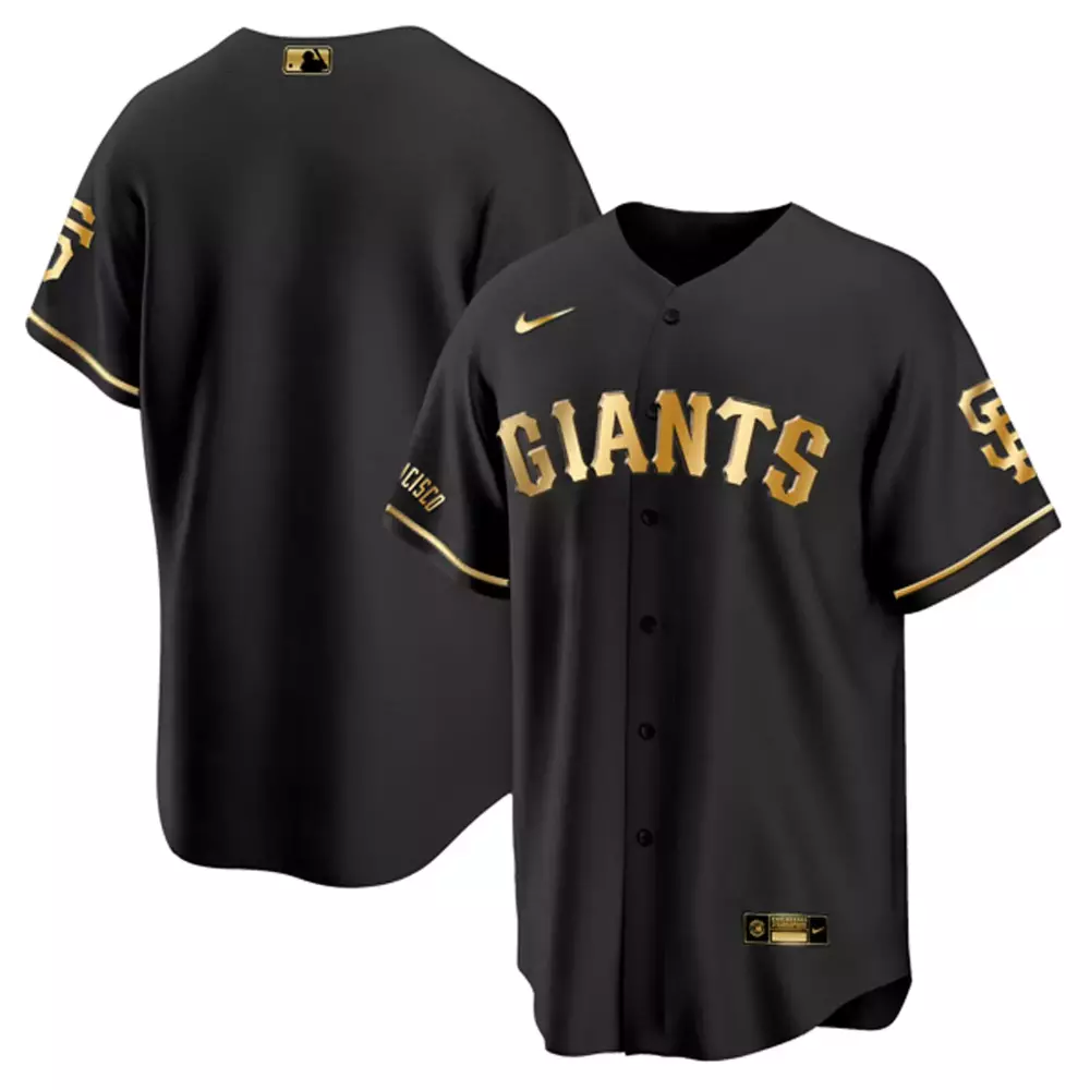 Team Cool Black Men's San Francisco Giants Gold City Connect Jersey | All Stitched | Perfect for Game Day