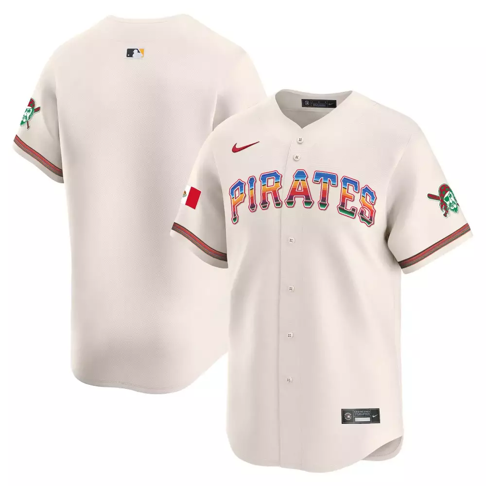 Pittsburgh Pirates Mexico Cream Jersey | Vapor Premier Limited Edition | Perfect Fan Gear for Men, Women & Youth