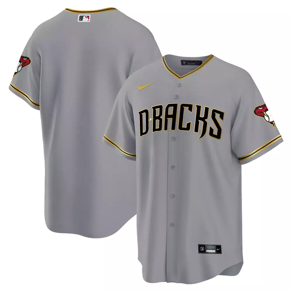 Arizona Diamondbacks Gray Gold Cool Base Jersey | Stitched Fan Gear | For Men, Women & Youth