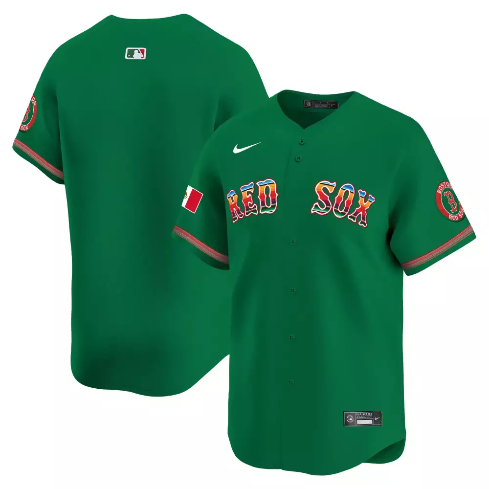 Team Green Boston Red Sox Mexico Vapor Premier Jersey | All Stitched | Limited Edition Fan Gear | For Men, Women & Youth