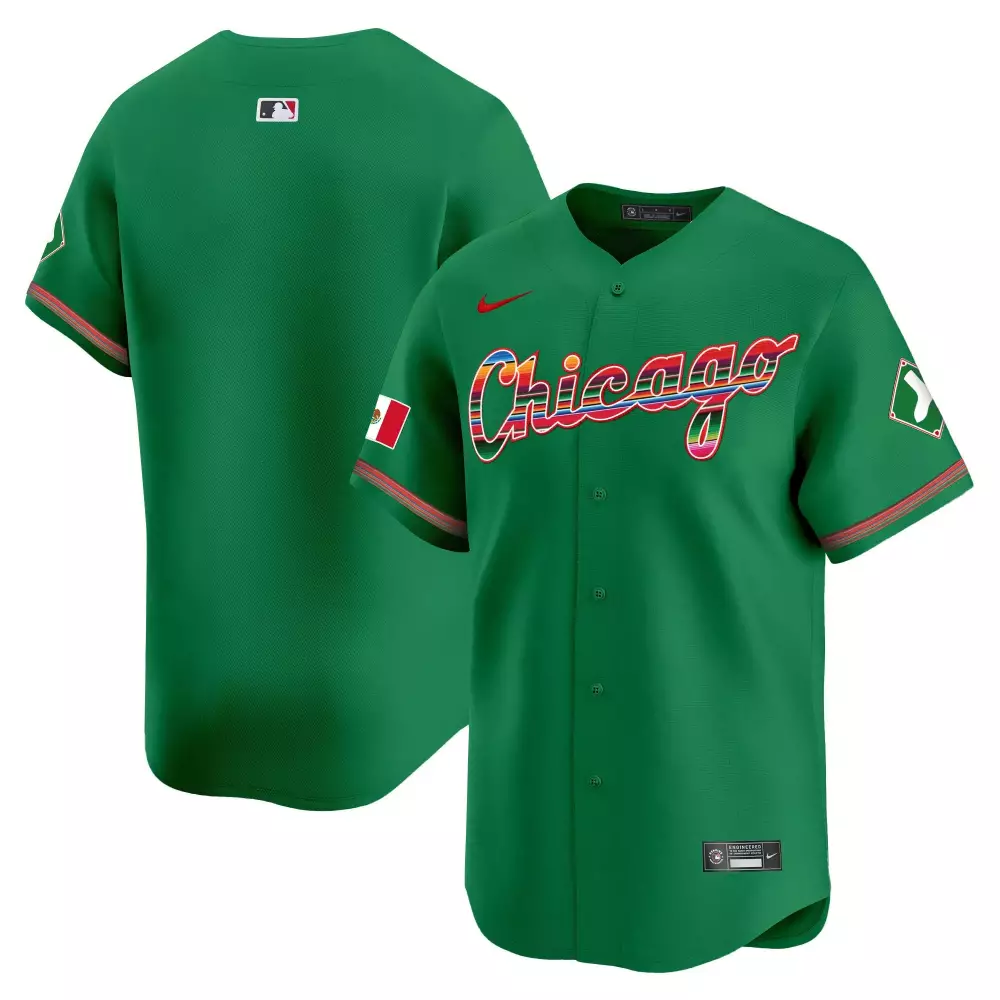 Team Green Chicago White Sox Mexico Vapor Premier Limited Jersey | V3 All Stitched Style | Fan Gear for Men, Women & Youth
