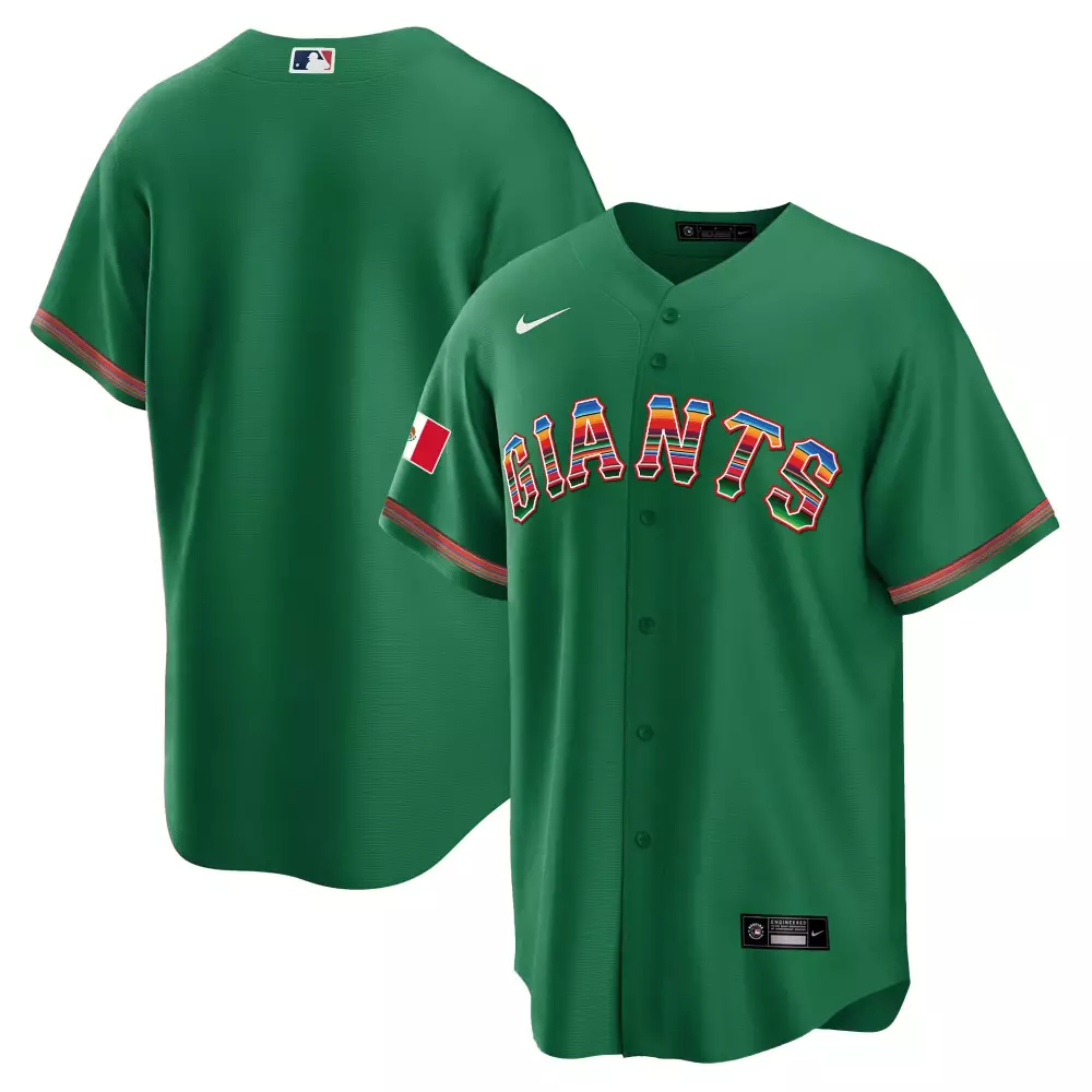 San Francisco Giants Mexico Cool Base Limited Edition Jersey | Team Green Stitched | Fan Gear for Men, Women & Youth