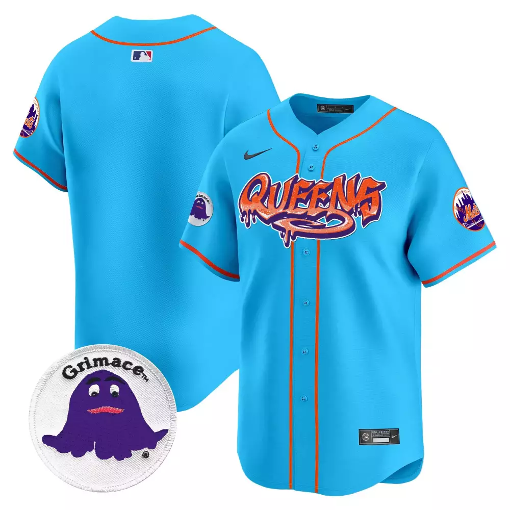 Team Light Blue New York Mets Queens Graffiti Vapor Premier Limited Jersey | Stitched Design | Fan Gear for Men, Women & Youth