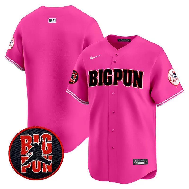 Team Pink Yankees Big Pun Vapor Premier Limited Jersey V2 | All Stitched | Stylish Fan Gear for Men, Women & Youth