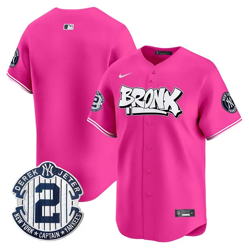 Team Pink Yankees The Bronx Graffiti Vapor Premier Limited Jersey V3 | All Stitched | For Men, Women & Youth