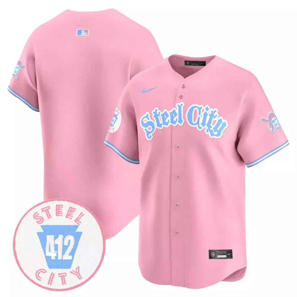 Team Pink Unisex Pittsburgh Pirates Bubblegum Pink Vapor Premier Limited Jersey V2 | All Stitched | Perfect Fan Gear for Men, Women & Youth