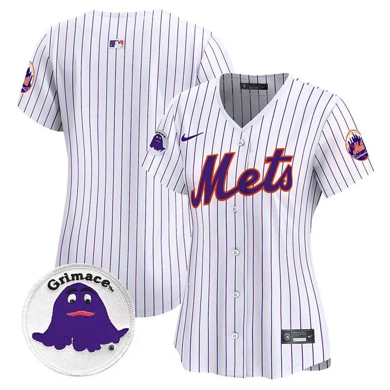 New York Mets Women's Pinstripe Vapor Premier Limited Jersey | All Stitched Fan Gear | Perfect Gift for Women & Youth