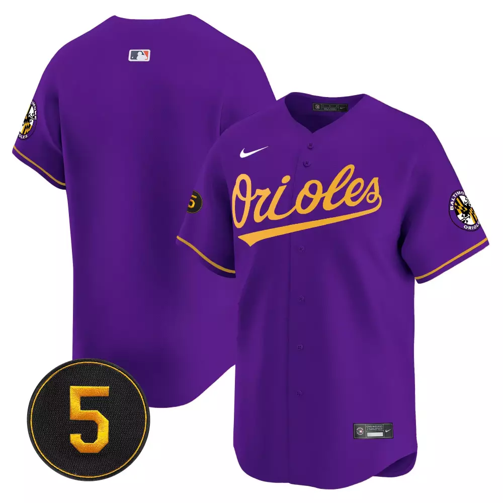 Robinson Baltimore Orioles Purple Gold Vapor Premier Jersey | Stitched Limited Edition | Fan Gear for Men, Women & Youth