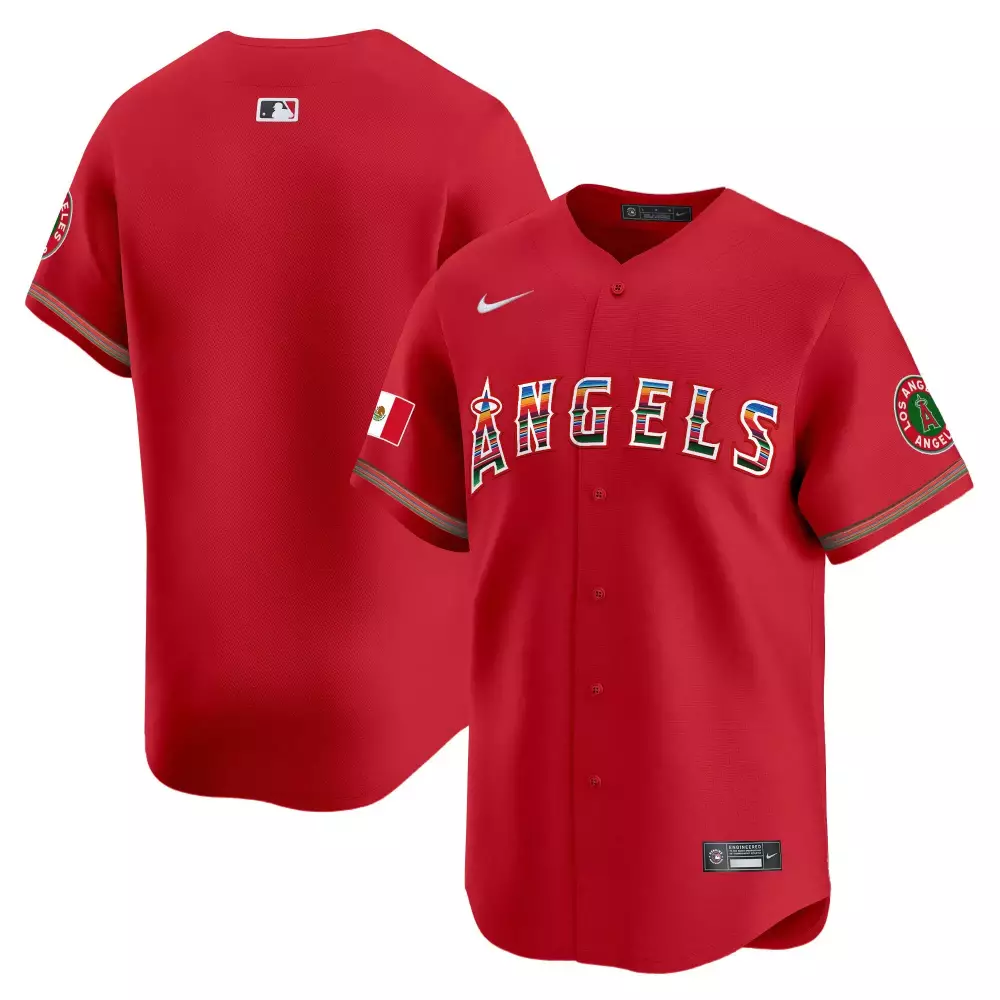 Team Red Los Angeles Angels Mexico Jersey | Stitched Vapor Premier | Limited Edition Fan Gear | For Men, Women & Youth