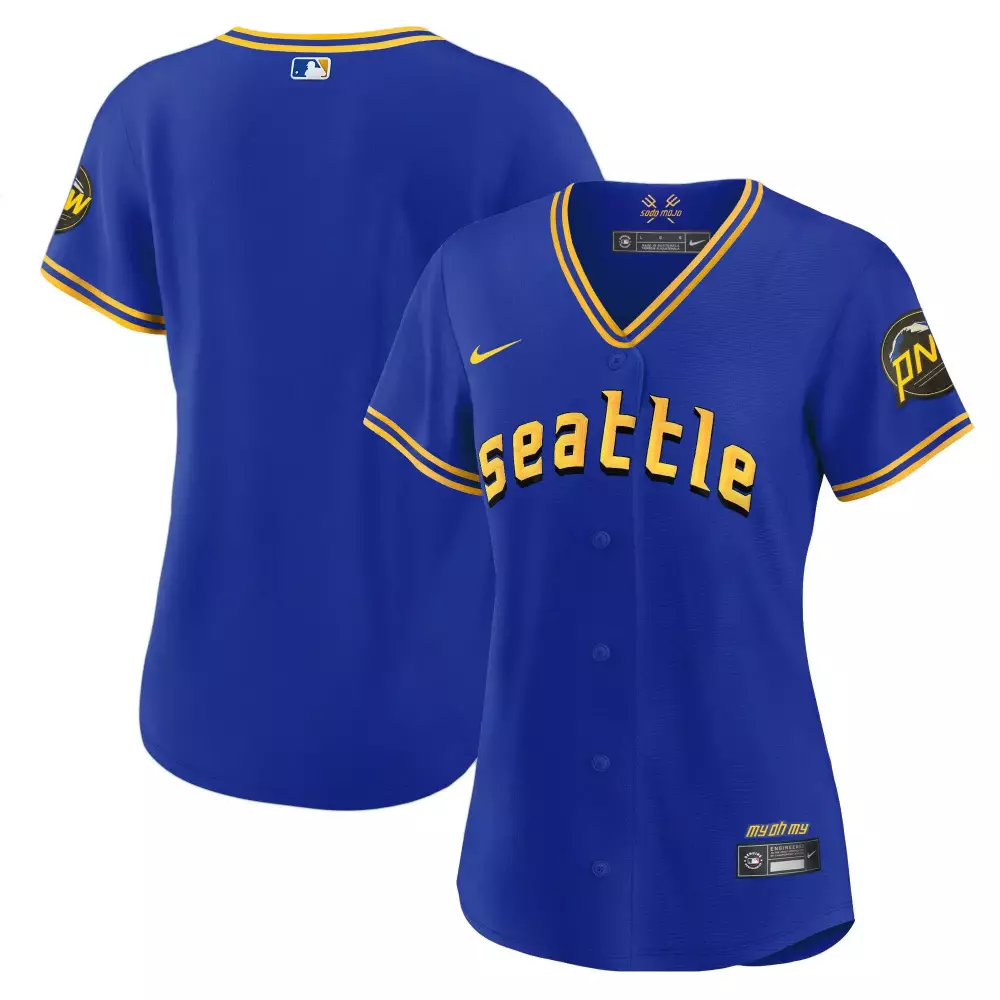 Seattle Mariners Team Royal Women's 2023 City Connect Fan Made Jersey | All Stitched Fan Gear | Perfect for Game Day | For Men, Women & Youth