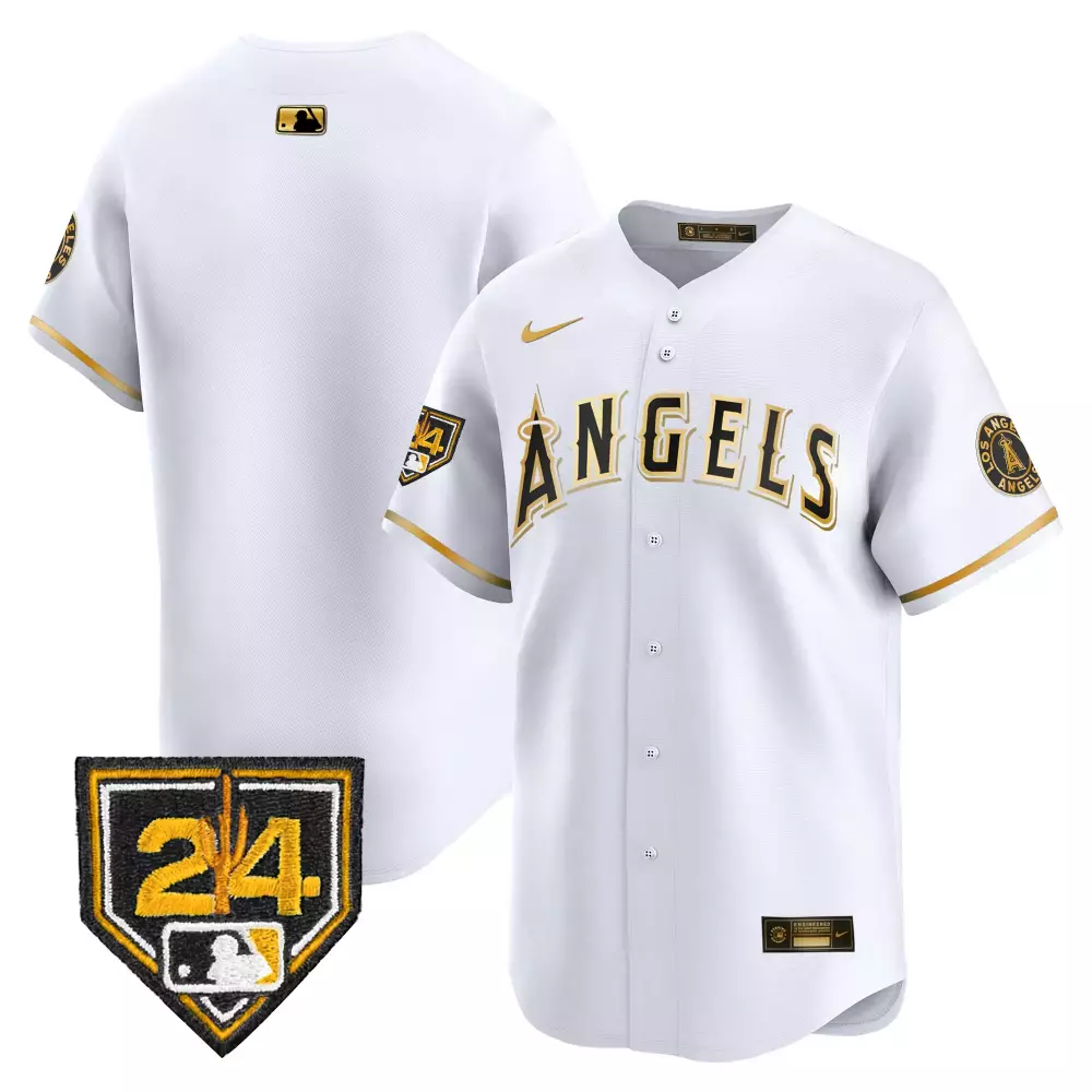 Team White Gold 2024 Spring Training Jersey | Los Angeles Angels Limited Edition Fan Gear | For Men, Women & Youth