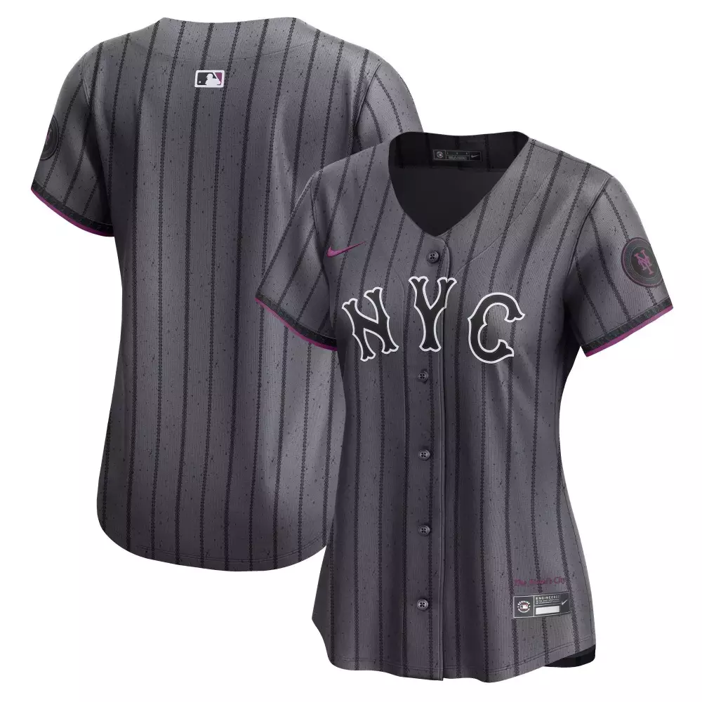 New York Mets 2024 City Connect Jersey | Vapor Premier Limited Edition Graphite for Men | For Men, Women & Youth