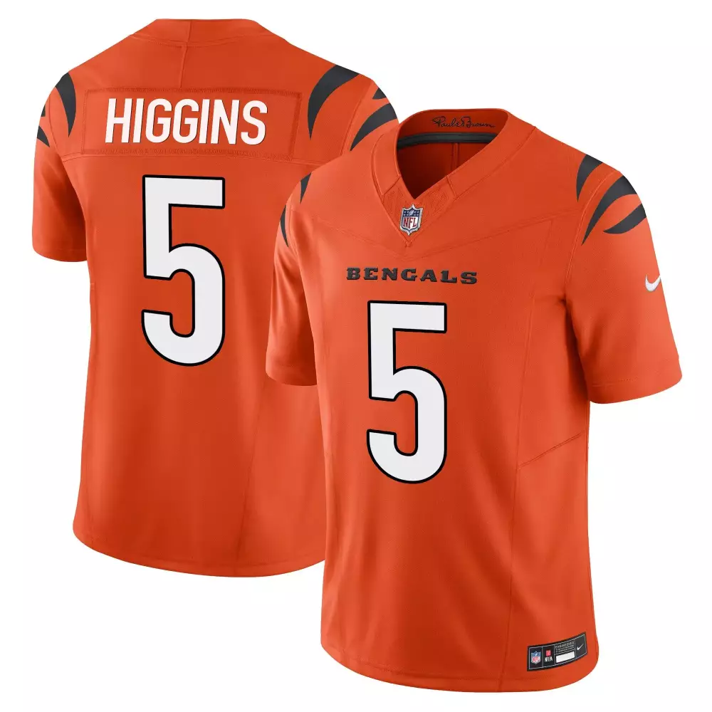 Tee Higgins Cincinnati Bengals Vapor Limited Jersey | Orange Stitched Design | Fan Gear for Men, Women & Youth